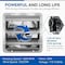 Ipower 7 Inch Shutter Exhaust Fan Aluminum+  fan speed controller + Disposal Power Cord Kit HIFANXEXHAUST7CTB - alternate 4